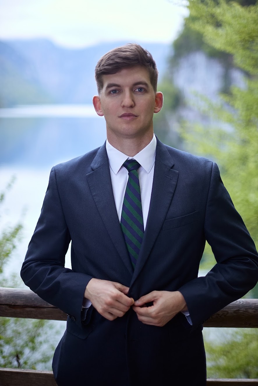 Michael Scott in a suit outdoors